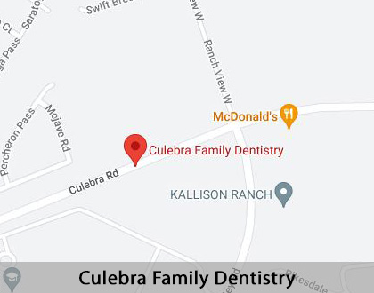 Map image for Options for Replacing Missing Teeth in San Antonio, TX